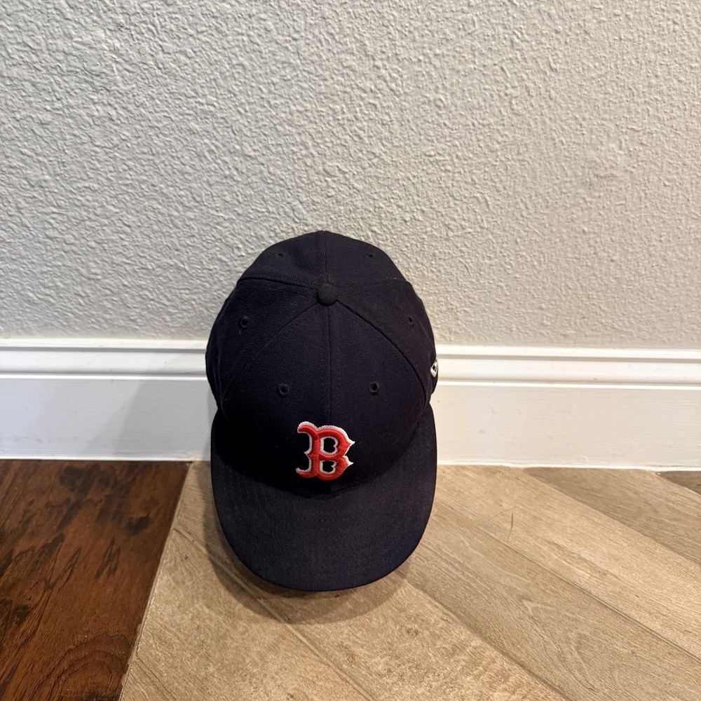 Boston Red Sox Hat Mens 7 1/4 Navy Blue USA MADE MLB Baseball New Era 59FIFTY - Picture 7 of 15